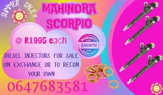 Mahindra Scorpio Diesel Injectors For Sale We Recon And Sell On Exchange