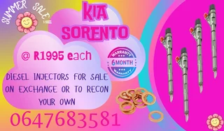 Kia Sorento Diesel Injectors For Sale Free Copper Washers