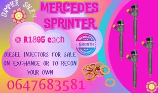 Mercedes Sprinter Diesel Injectors For Sale