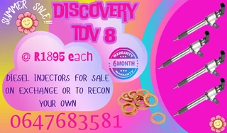 Discovery Tdv 8 Diesel Injectors For Sale Copper Washers Included