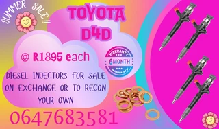 Toyota D4d Diesel Injectors For Sale Free Copper Washers