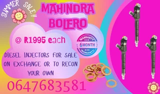 Mahindra Bolero Diesel Injectors For Sale We Recon And Sell On Exchange