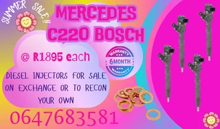 Mercedes C220 Bosch Diesel Injectors For Sale We Recon And Sell On Exchange