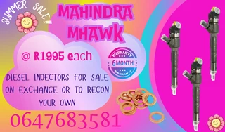 Mahindra Mhawk Diesel Injectors For Sale