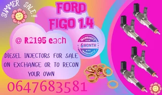 Ford Figo 1.4 Diesel Injectors For Sale Free Copper Washers