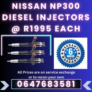 Nissan Np300 Diesel Injectors For Sale With Warranty