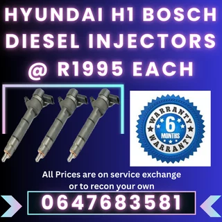 Hyundai H1 Bosch Diesel Injectors For Sale 6 Months Warranty