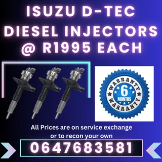 Isuzu D-tec Diesel Injectors For Sale Free Copper Washers