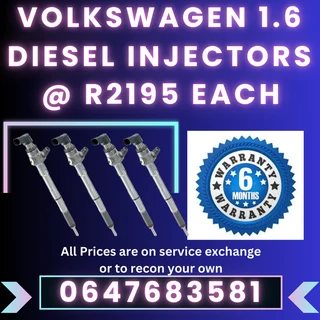 Volkswagen 1.6 Diesel Injectors For Sale