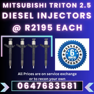 Mitsubishi Triton 2.5 Diesel Injectors For Sale We Recon And Sell On Exchange