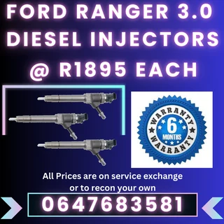 Ford Ranger 3.0 Diesel Injectors For Sale With Warranty