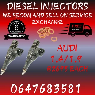 Audi 1.4/1.9 Diesel Injectors For Sale Free Copper Washers