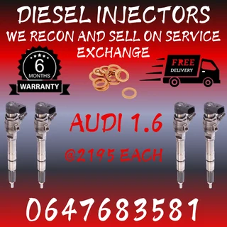 Audi 1.6 Diesel Injectors For Sale 6 Months Warranty