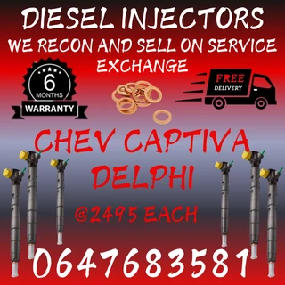 Chev Captiva Delphi Diesel Injectors For Sale With Warranty
