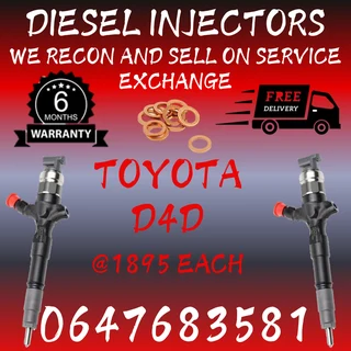Toyota D4d Diesel Injectors For Sale Free Copper Washers