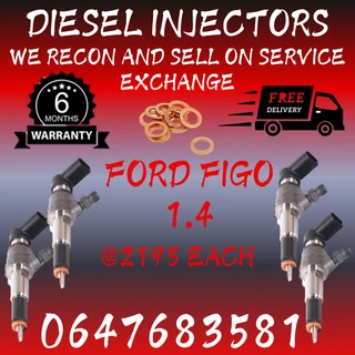 Ford Figo 1.4 Diesel Injectors For Sale 6 Months Warranty