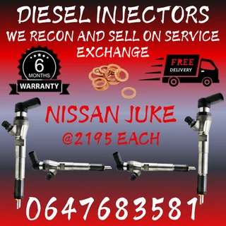 Nissan Juke Diesel Injectors For Sale 6 Months Warranty