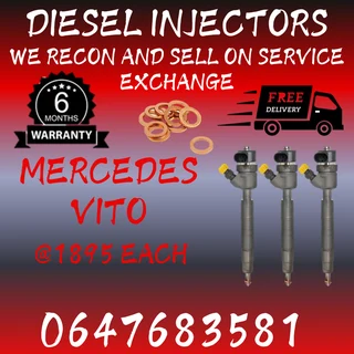 Mercedes Vito Diesel Injectors For Sale 6 Months Warranty