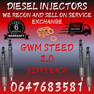 Gwm 2.0 Steed Diesel Injectors For Sale Free Copper Washers