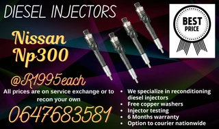 Nissan Np300 Diesel Injectors For Sale We Recon And Sell On Exchange