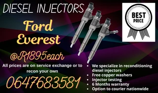 Ford Everest Diesel Injectors For Sale Washers Included