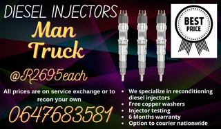 Man Truck Diesel Injectors For Sale Free Copper Washers