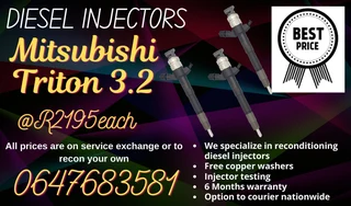 Mitsubishi Triton 3.2 Diesel Injectors For Sale 6 Months Warranty