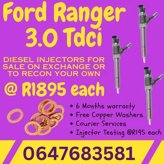 Ford Ranger 3.0 Tdci Diesel Injectors For Sale