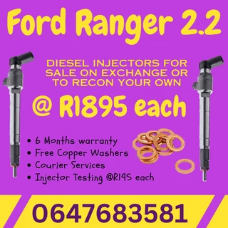 Ford Ranger 2.2 Diesel Injectors For Sale Free Copper Washers