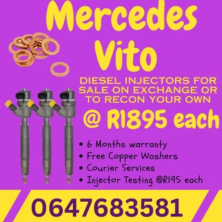 Mercedes Vito Diesel Injectors For Sale Free Copper Washers
