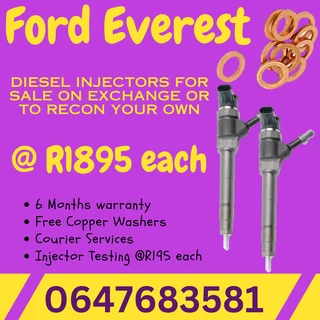Ford Everest Diesel Injectors For Sale 6 Months Warranty