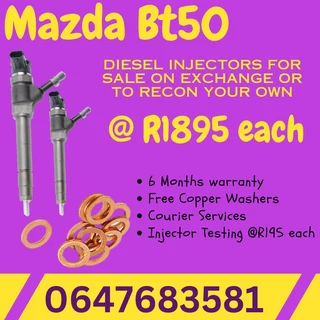 Mazda Bt50 Diesel Injectors For Sale Free Copper Washers