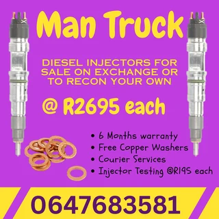 Man Truck Diesel Injectors For Sale 6 Months Warranty