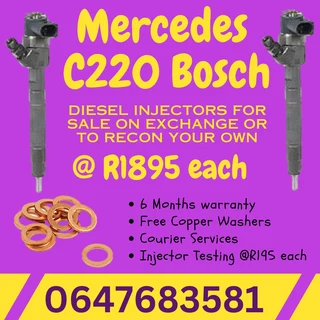 Mercedes C220 Bosch Diesel Injectors For Sale We Recon And Sell On Exchange