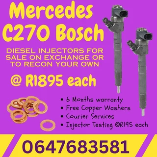 Mercedes C270 Bosch Diesel Injectors For Sale Free Copper Washers
