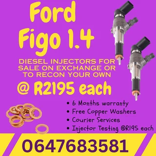 Ford Figo 1.4 Diesel Injectors For Sale With Copper Washers