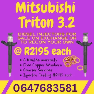 Mitsubishi Ntriton 3.2 Diesel Injectors For Sale 6 Months Warranty