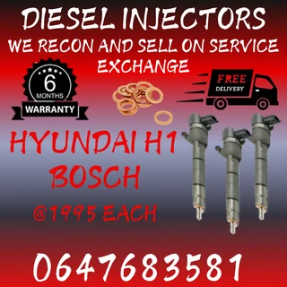 Hyundai H1 Bosch Diesel Injectors For Sale With Washers