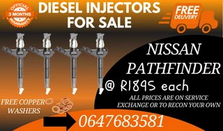 Nissan Pathfinder Diesel Injectors For Sale We Recon And Sell On Exchange