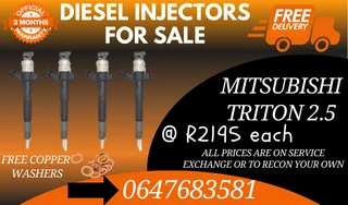 Mitsubishi Triton 2.5 Diesel Injectors For Sale