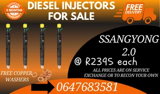 Ssangyong 2.0 Diesel Injectors For Sale We Recon And Sell On Exchange