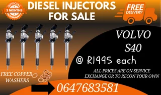 Volvo S40 Diesel Injectors For Sale Copper Washers Included