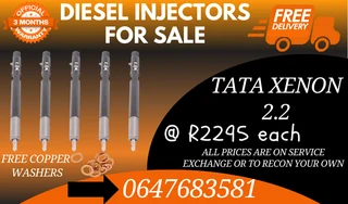 Tata Xenon 2.2 Diesel Injectors For Sale Free Copper Washers
