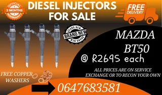 Mazda Bt50 New Diesel Injectors For Sale With Warranty
