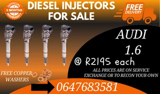 Audi 1.6 Diesel Injectors For Sale We Recon And Sell On Exchange