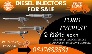 Ford Everest Diesel Injectors For Sale With Warranty
