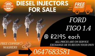 Ford Figo 1.4 Diesel Injectors For Sale With Warranty