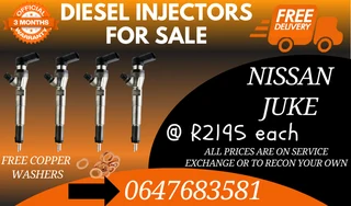 Nissan Juke Diesel Injectors For Sale Free Copper Washers