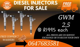 Gwm 2.5 Diesel Injectors For Sale We Recon And Sell On Exchange
