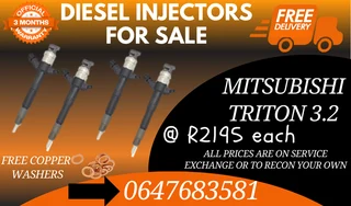 Mitsubishi Triton 3.2 Diesel Injectors For Sale